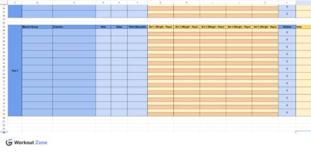 25 Google Sheets Workout Templates